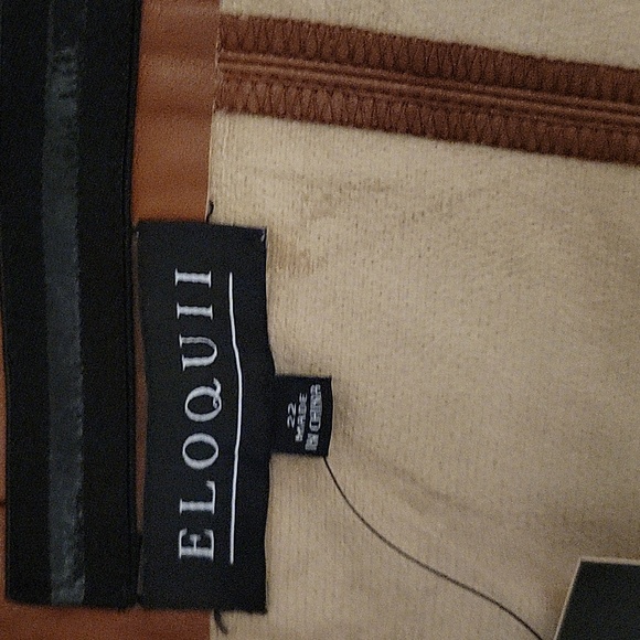 Nwt Eloquii faux leather bustier top - Picture 4 of 4